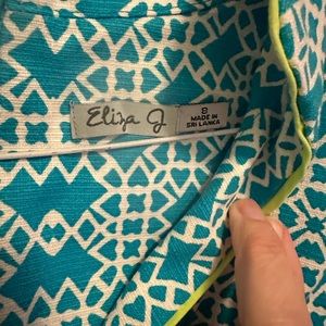 Eliza J summer shift mosaic print dress 8